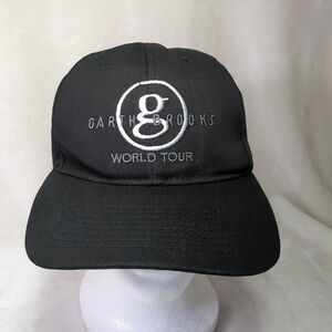 Garth Brooks Concert World Tour Snapback Souvenir Hat Black Adjustable